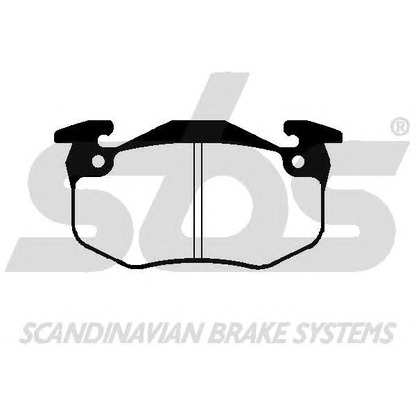 Photo Brake Pad Set, disc brake sbs 1501223924