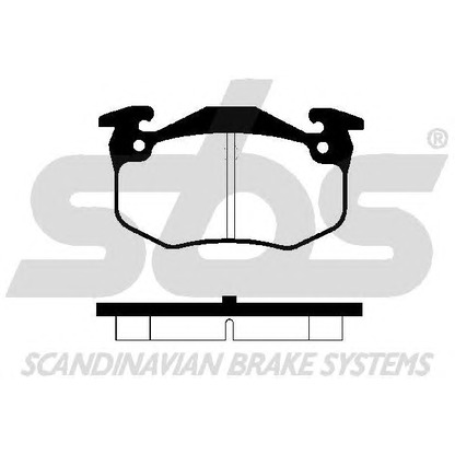Photo Brake Pad Set, disc brake sbs 1501223930
