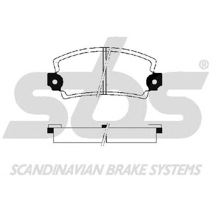 Photo Brake Pad Set, disc brake sbs 1501223932