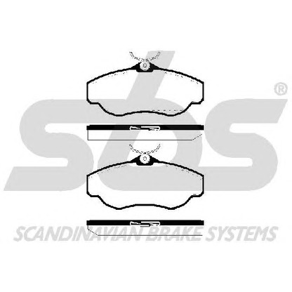 Photo Brake Pad Set, disc brake sbs 1501224012