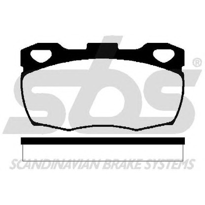 Photo Brake Pad Set, disc brake sbs 1501224018