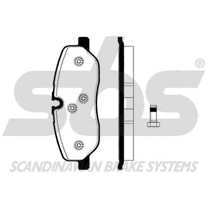 Photo Brake Pad Set, disc brake sbs 1501224030