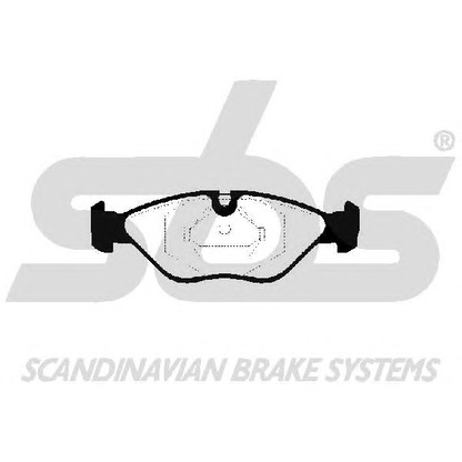 Photo Brake Pad Set, disc brake sbs 1501224107