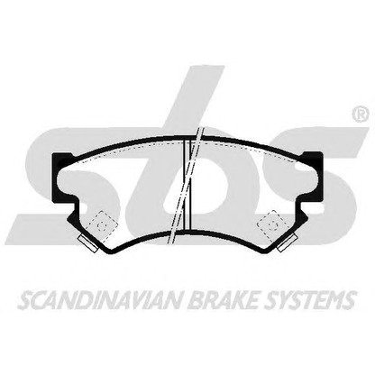 Photo Brake Pad Set, disc brake sbs 1501224407