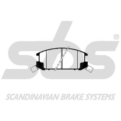 Photo Brake Pad Set, disc brake sbs 1501224531