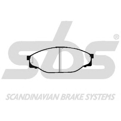 Photo Brake Pad Set, disc brake sbs 1501224533