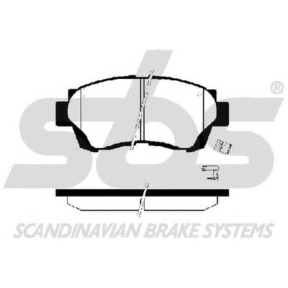 Photo Brake Pad Set, disc brake sbs 1501224535