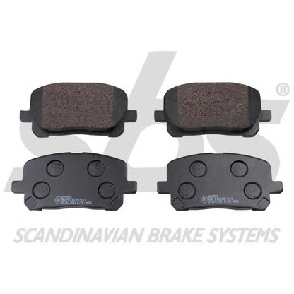 Photo Brake Pad Set, disc brake sbs 1501224553
