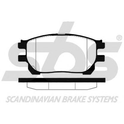Photo Brake Pad Set, disc brake sbs 1501224571