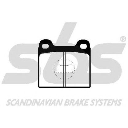 Photo Brake Pad Set, disc brake sbs 1501224705