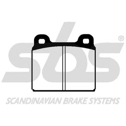 Photo Brake Pad Set, disc brake sbs 1501224706