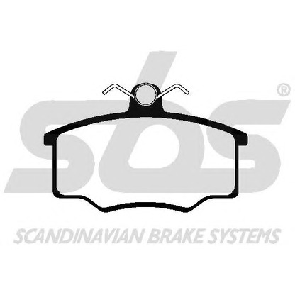 Photo Brake Pad Set, disc brake sbs 1501224723