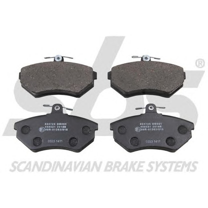 Photo Brake Pad Set, disc brake sbs 1501224725