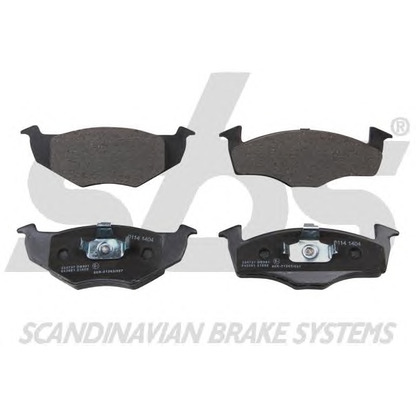 Photo Brake Pad Set, disc brake sbs 1501224737