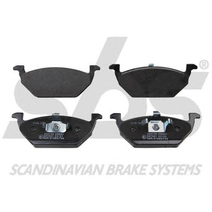 Photo Brake Pad Set, disc brake sbs 1501224740