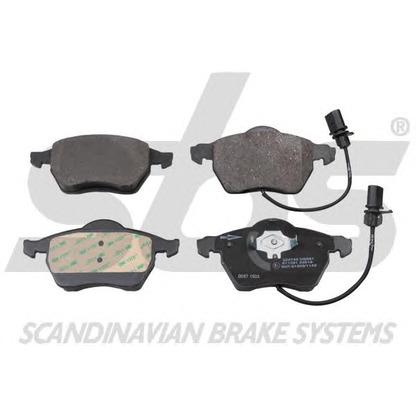 Photo Brake Pad Set, disc brake sbs 1501224742