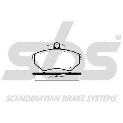 Photo Brake Pad Set, disc brake sbs 1501224746