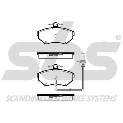 Foto Bremsbelagsatz, Scheibenbremse sbs 1501224756