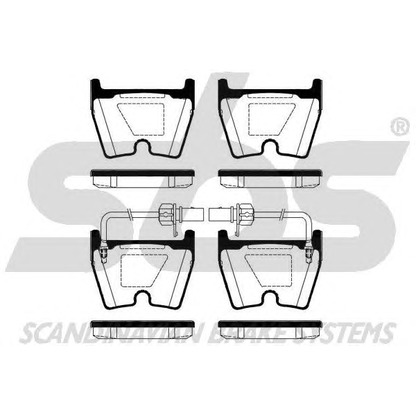 Photo Brake Pad Set, disc brake sbs 1501224785