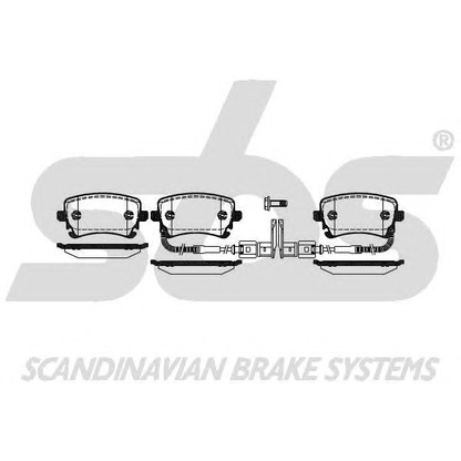 Photo Brake Pad Set, disc brake sbs 1501224786