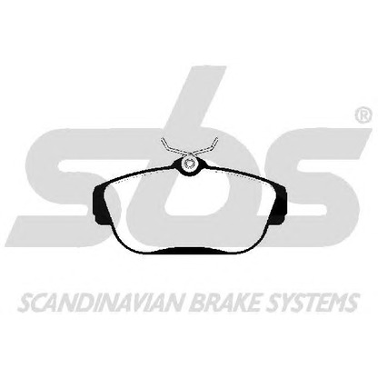 Photo Brake Pad Set, disc brake sbs 1501224811