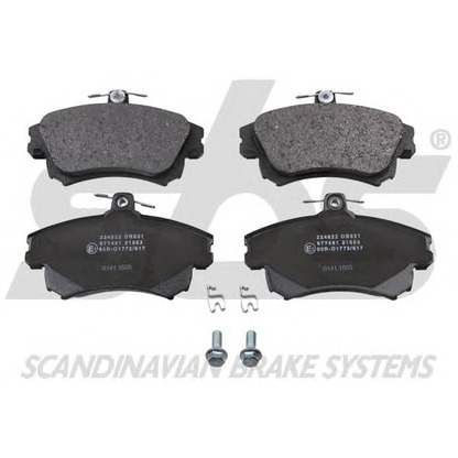 Photo Brake Pad Set, disc brake sbs 1501224822