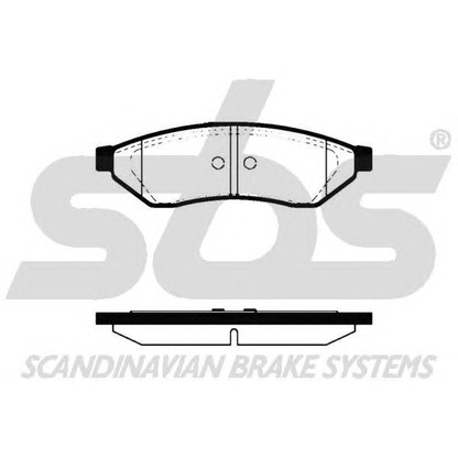 Photo Brake Pad Set, disc brake sbs 1501225006