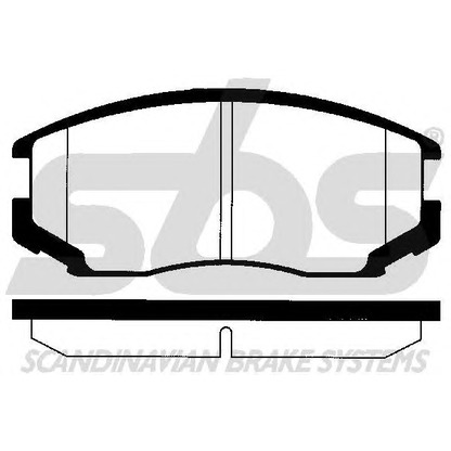 Photo Brake Pad Set, disc brake sbs 1501225111