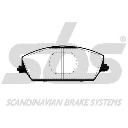 Photo Brake Pad Set, disc brake sbs 1501225206