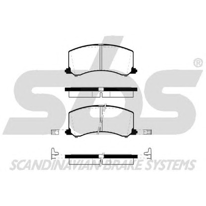 Foto Kit pastiglie freno, Freno a disco sbs 1501225207