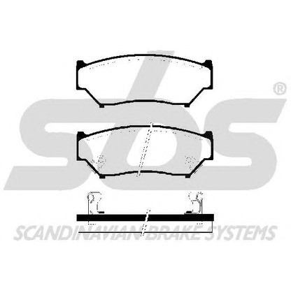 Photo Brake Pad Set, disc brake sbs 1501225208