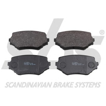 Photo Brake Pad Set, disc brake sbs 1501225214