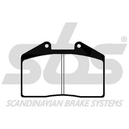 Photo Brake Pad Set, disc brake sbs 1501225605