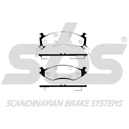 Photo Brake Pad Set, disc brake sbs 1501229306
