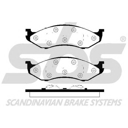 Photo Brake Pad Set, disc brake sbs 1501229310