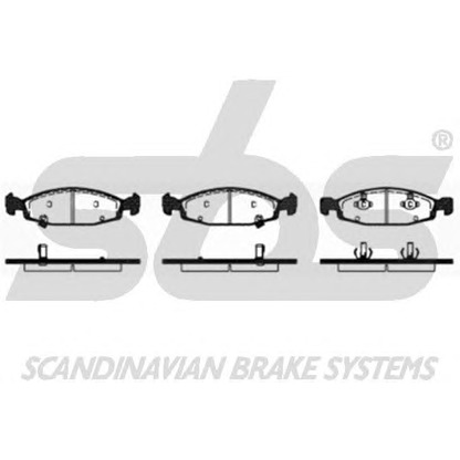 Photo Brake Pad Set, disc brake sbs 1501229322