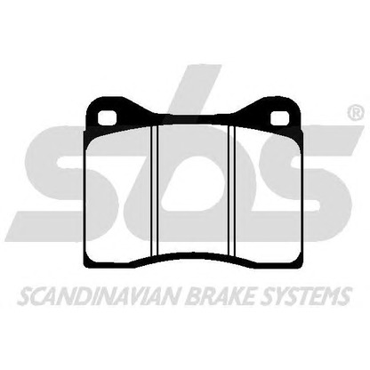 Photo Brake Pad Set, disc brake sbs 1501229904