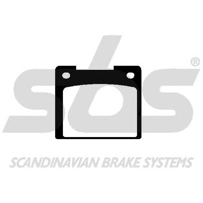 Photo Brake Pad Set, disc brake sbs 1501229911