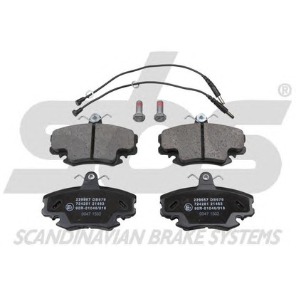 Photo Brake Pad Set, disc brake sbs 1501229957