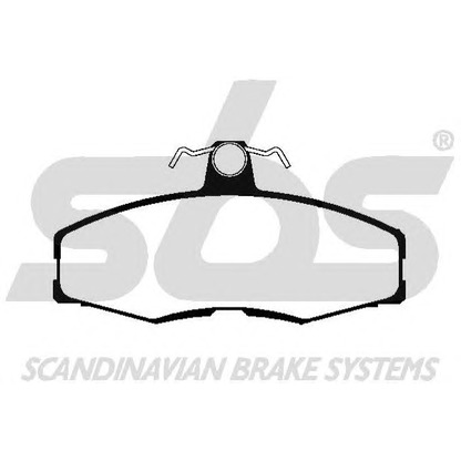 Photo Brake Pad Set, disc brake sbs 1501229958