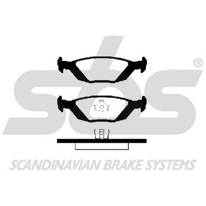 Photo Brake Pad Set, disc brake sbs 1501229959