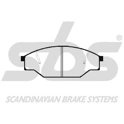 Photo Brake Pad Set, disc brake sbs 1501229963