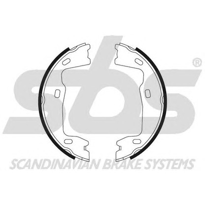 Photo Brake Shoe Set, parking brake sbs 18492736347