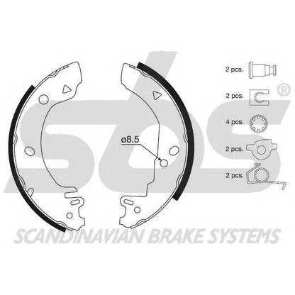 Photo Brake Shoe Set sbs 18492725518