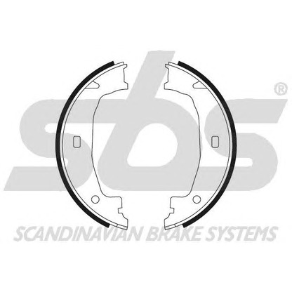 Photo Brake Shoe Set; Brake Shoe Set, parking brake sbs 18492715662