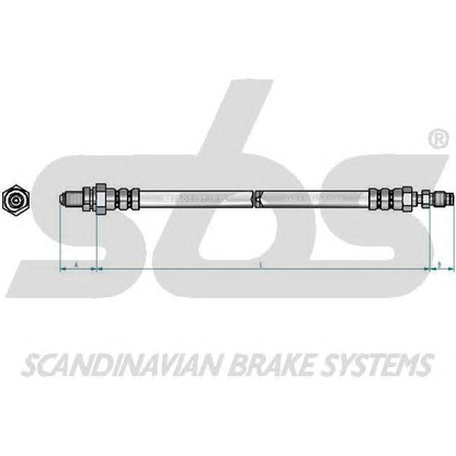 Foto Tubo flexible de frenos sbs 13308525144