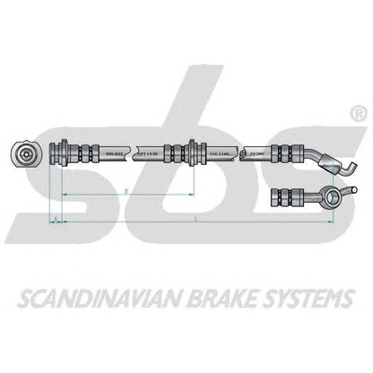 Zdjęcie Przewód hamulcowy elastyczny sbs 13308522113