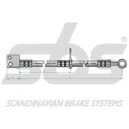 Zdjęcie Przewód hamulcowy elastyczny sbs 1330852670