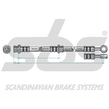 Zdjęcie Przewód hamulcowy elastyczny sbs 1330853439