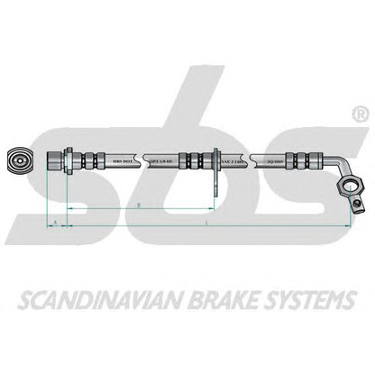 Foto Tubo flexible de frenos sbs 13308545130